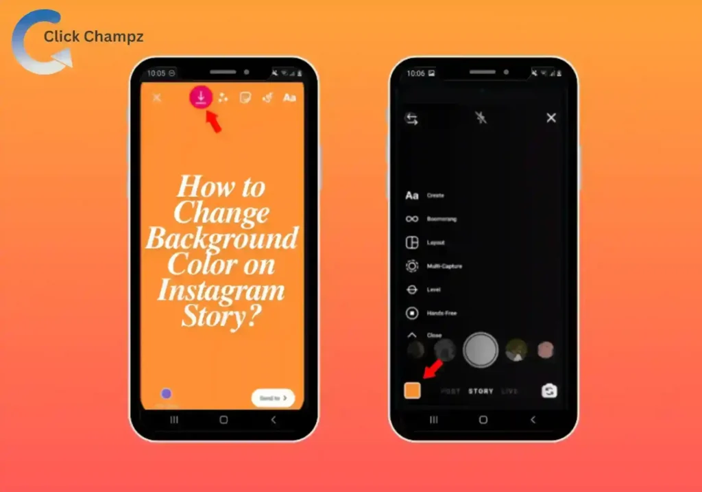 Change Background Color on Instagram Story